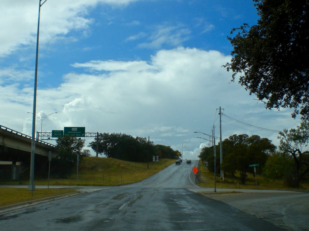 Northbound on Barton Springs Rd.