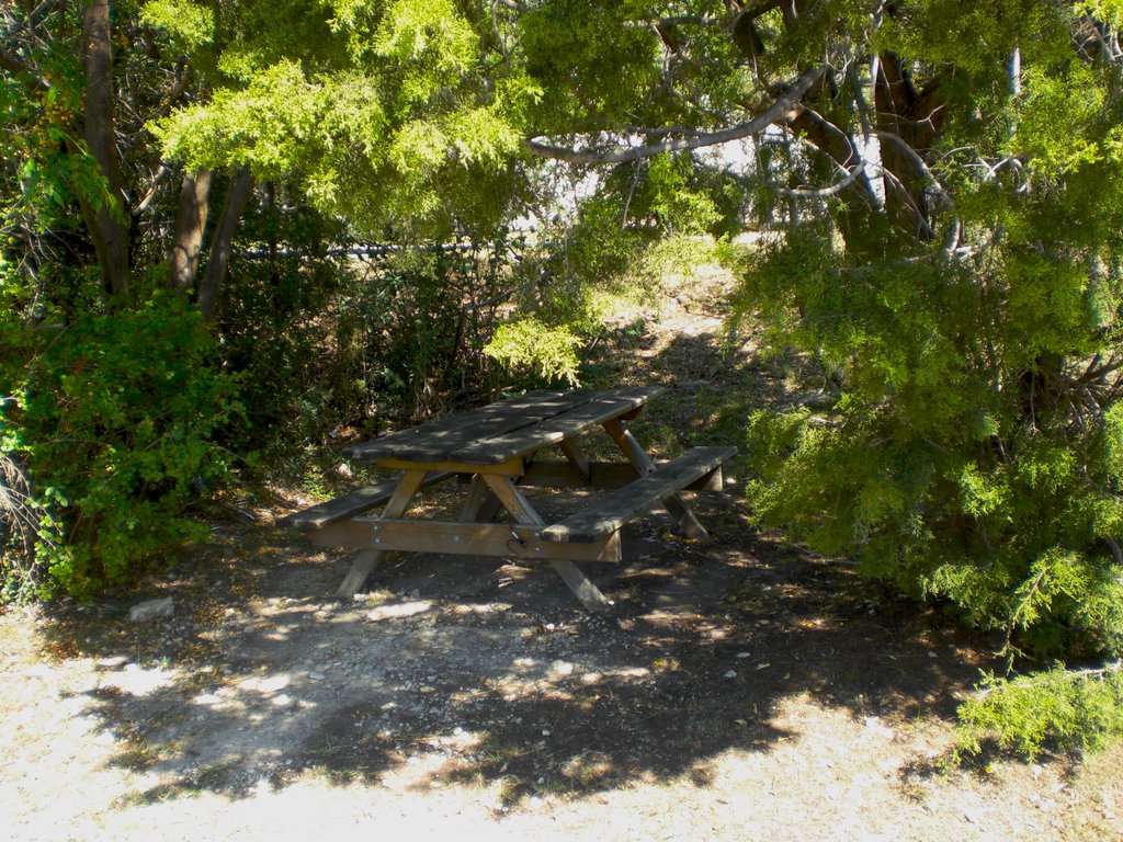 Hidden picnic table