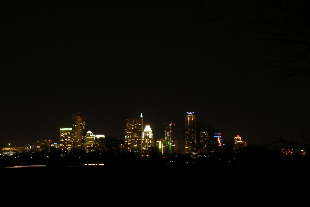 Austin Texas nightime skyline