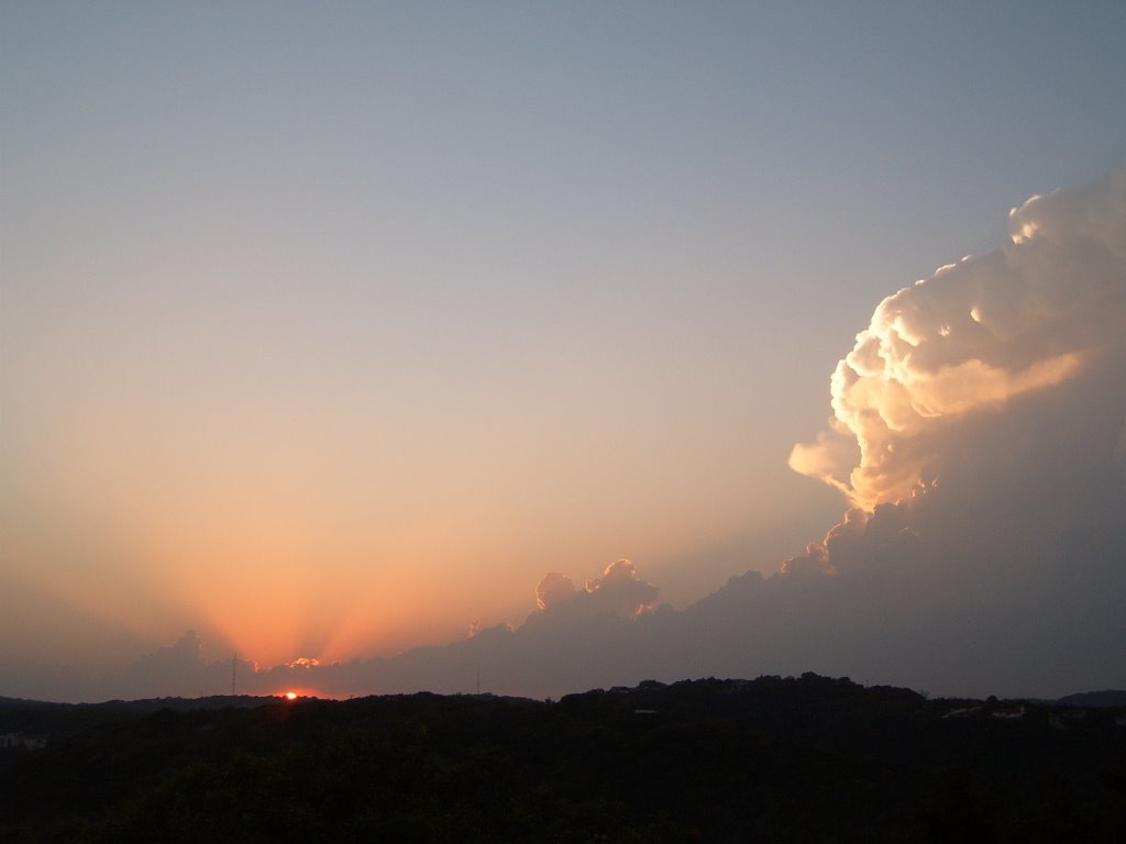 Sunset over Austin Texas