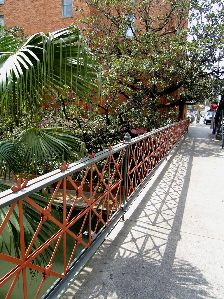 along Crockett st.