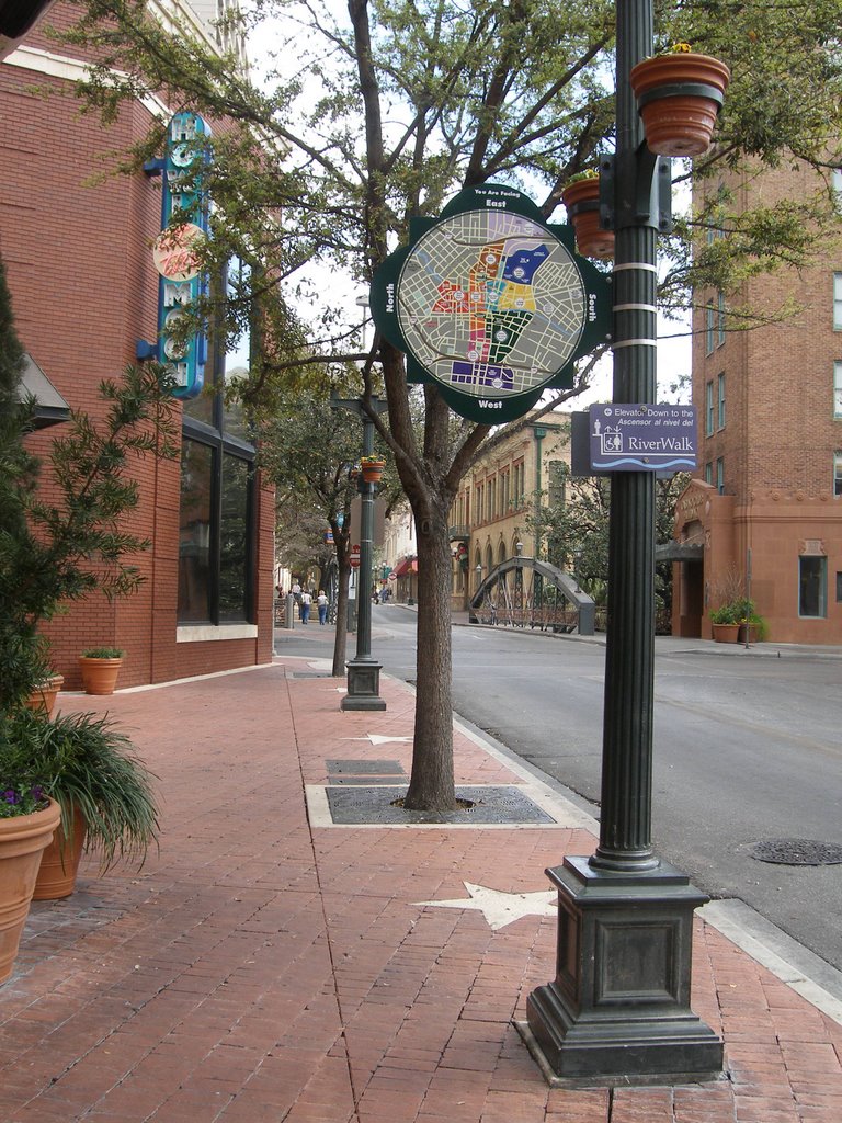 along Crockett st.