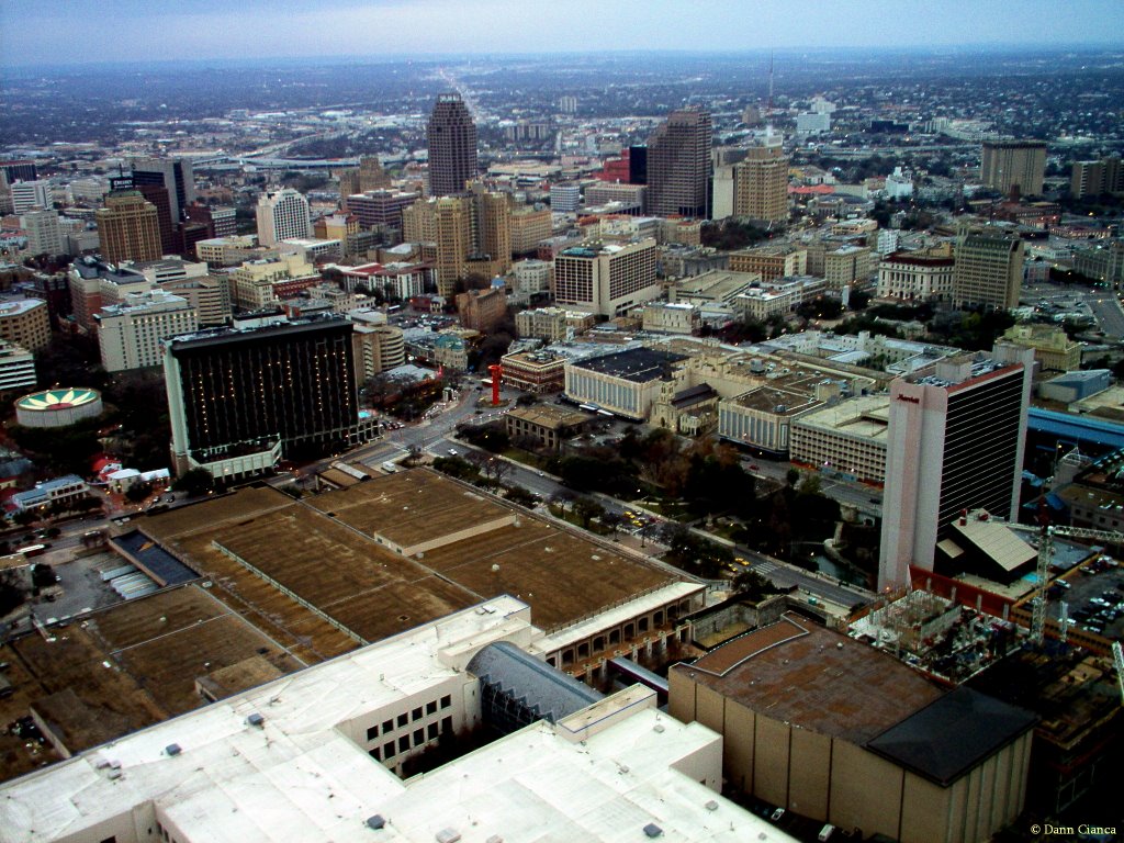 2007 - Janurary 15th - 5:27PM CST - San Antonio from the Tower Of The Americas, looking NW.