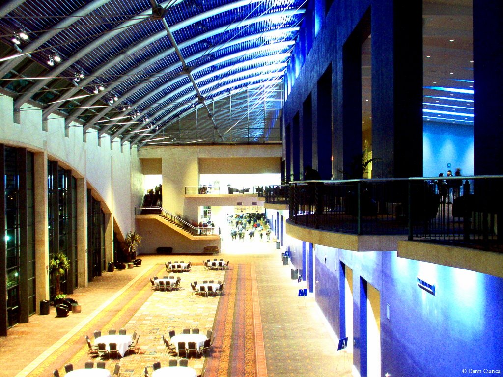 2007 - January 17th - 9:21PM CST - Henry B. Gonzalez Convention Center, Main Hall, looking WNW.