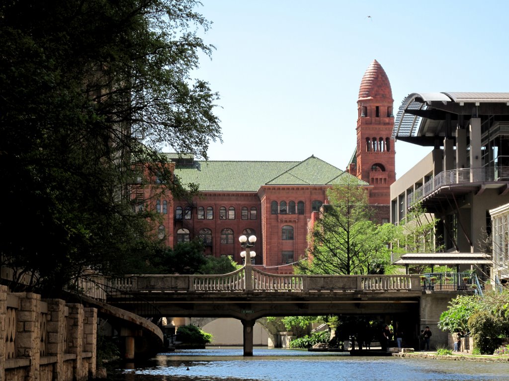 San Antonio River Walk - Looking West, San Antonio, Texas