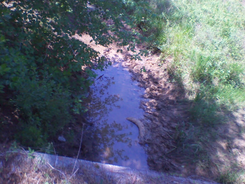 Large drainage ditch