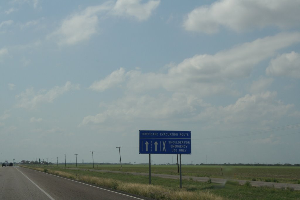 Mathis, Hurricane Evacuation Route