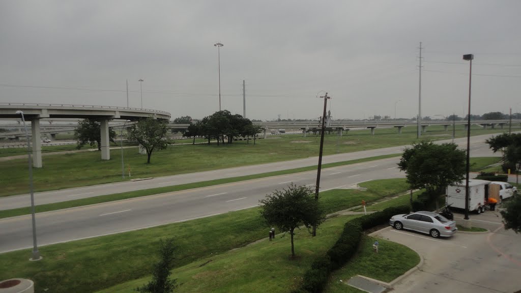 Westward view across I-35