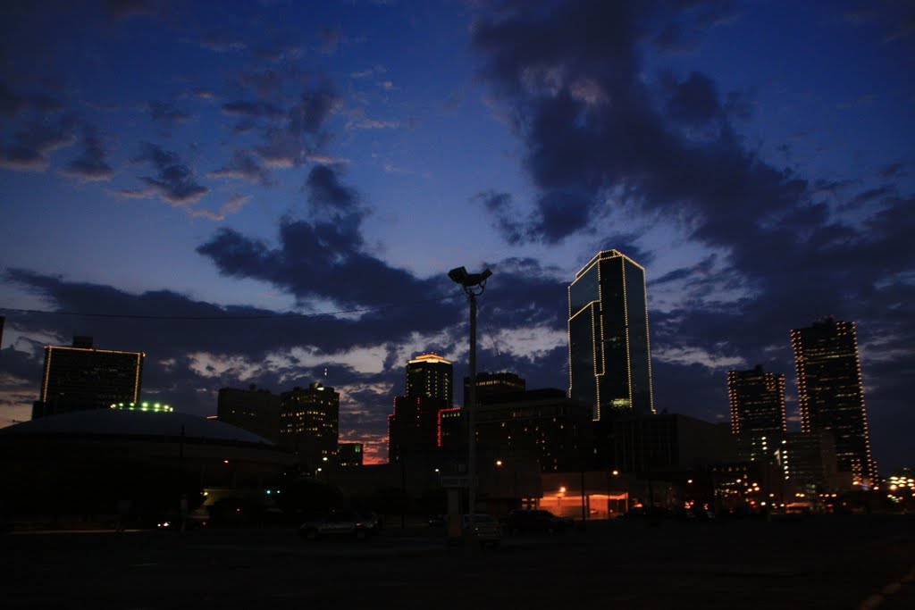 Downtown at dusk