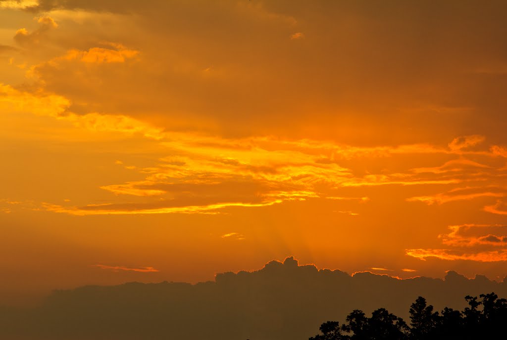 Sunset from I-10 on Katy Freeway (Houston,TX)