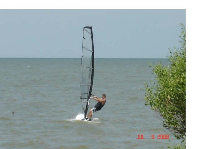 Windsurfing Galveston Bay