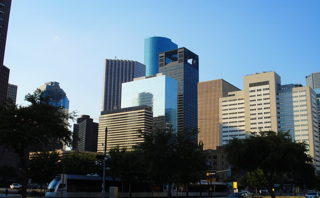 Summer afternoon, Downtown Houston