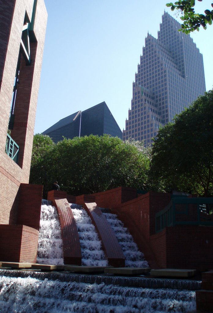 Bank of America Center from Wortham Theatre