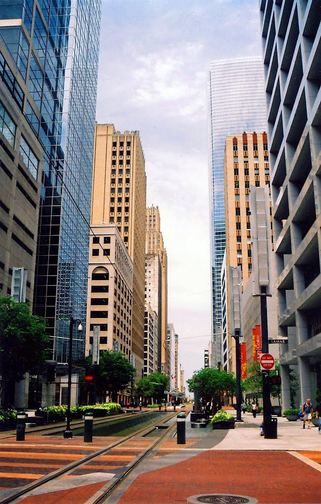 Houston Main Street on a Sunday Morning