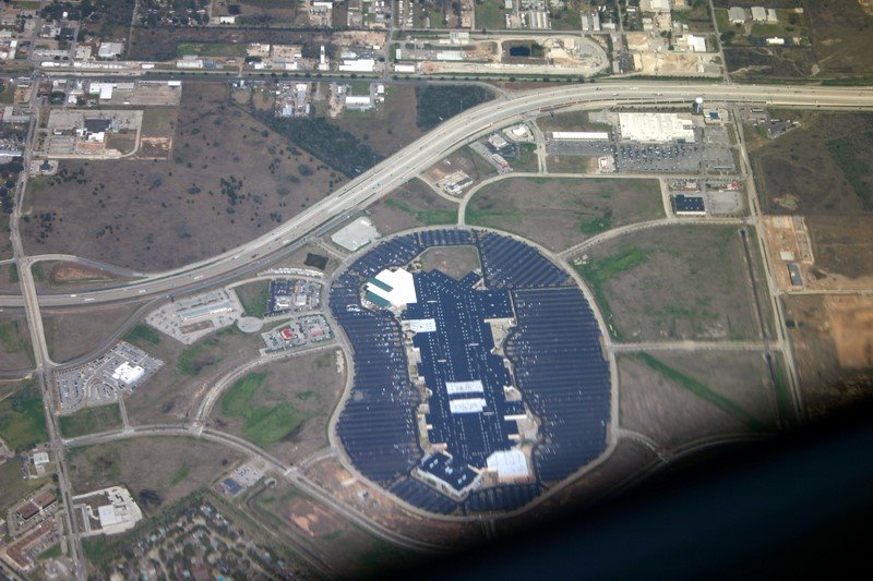 From the plane, arriving to Houston
