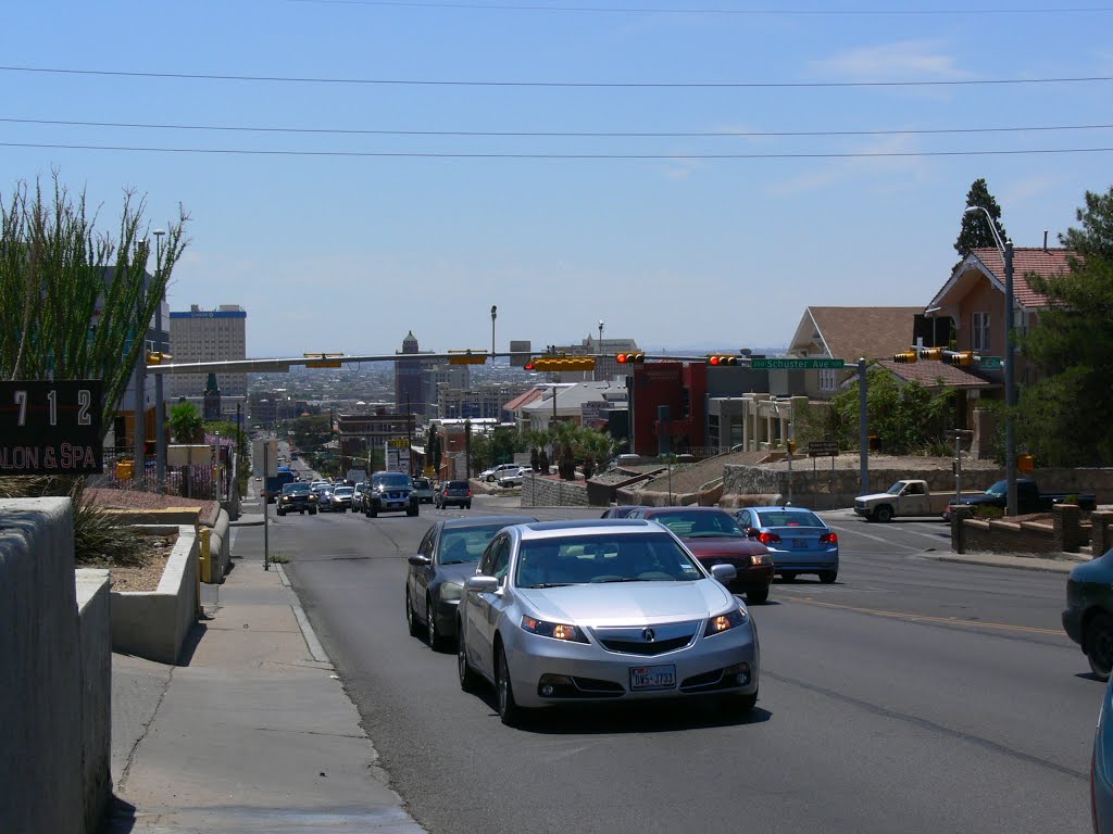 Mesa Street (looking South), El Paso, Texas