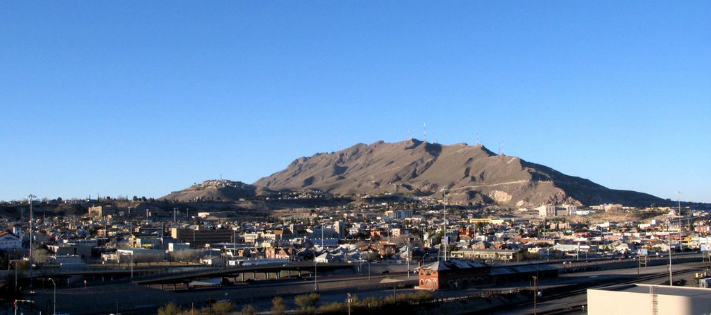 Mt. Franklin from parking structure - Downtown El Paso
