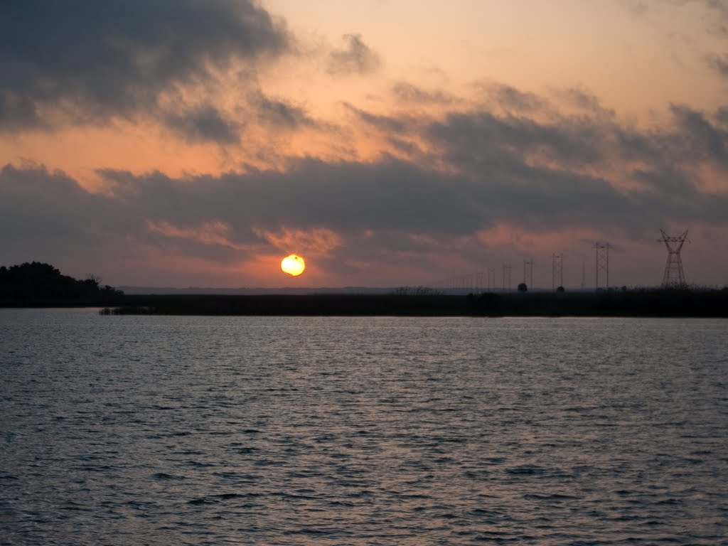 Sunrise across Apalachicola Bay