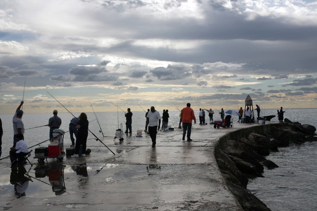 Fishermen on the pier