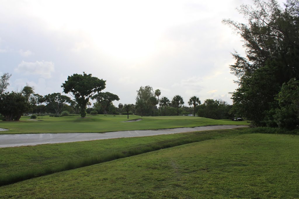 Miami Shores Golf Court - View from 104 Street, Miami Shores, Fl.