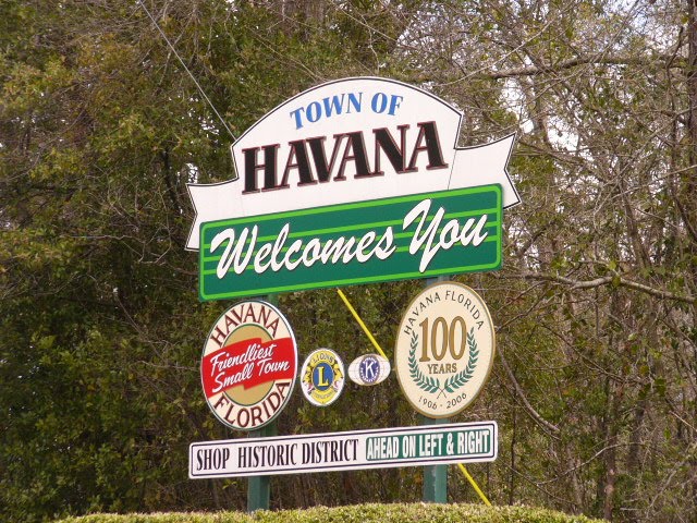 Havana, FL welcome sign (2010)