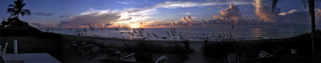 Sunrise over Sea Oats and Atlantic