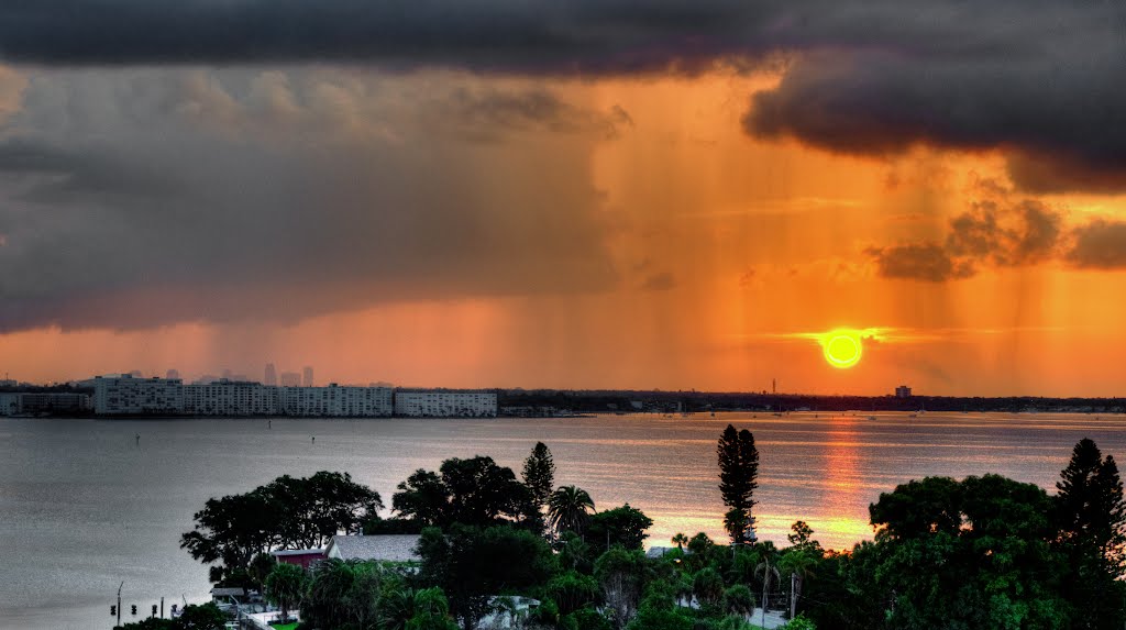 Dawn Rainshowers Over St. Petersburg
