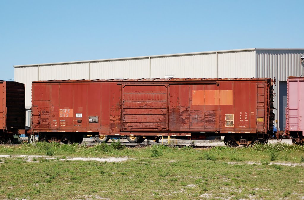 South Central Florida Express Railroad Box Car No. 9113 at Clewiston, FL