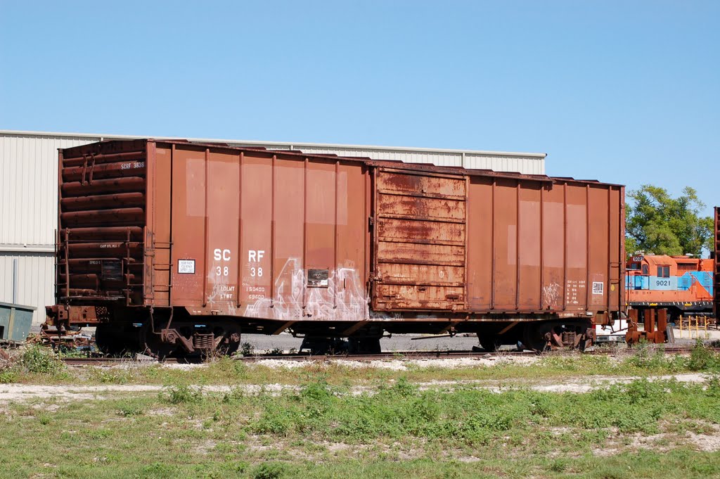 South Central Florida Express Railroad Box Car No. 3838 at Clewiston, FL