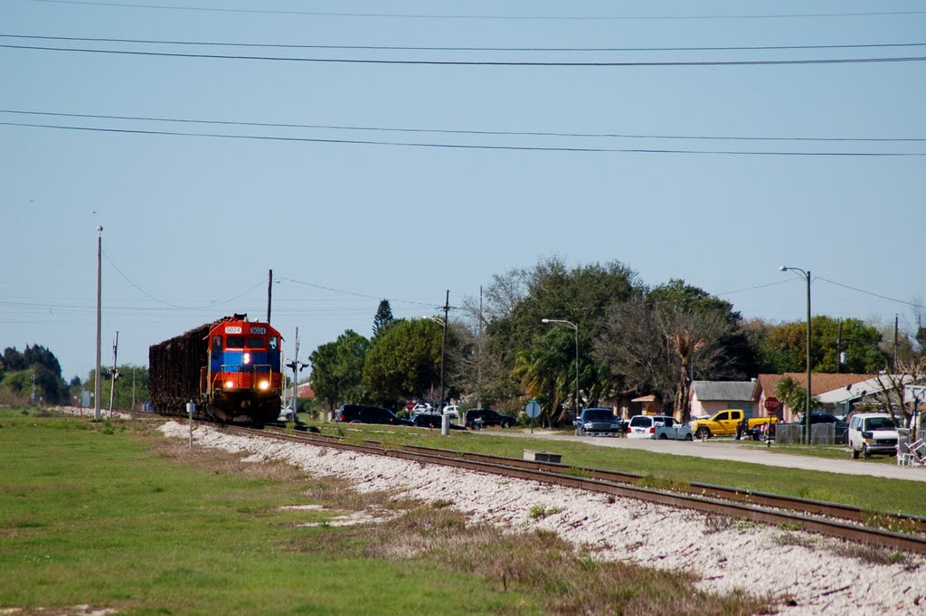 South Central Florida Express Railroad Sugar Cane Train at Clewiston, FL