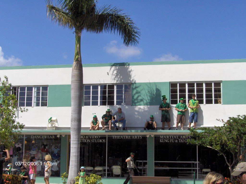 Irish or "HighRish" at the Saint-Patrick Parade in Hollywood Beach, Florida