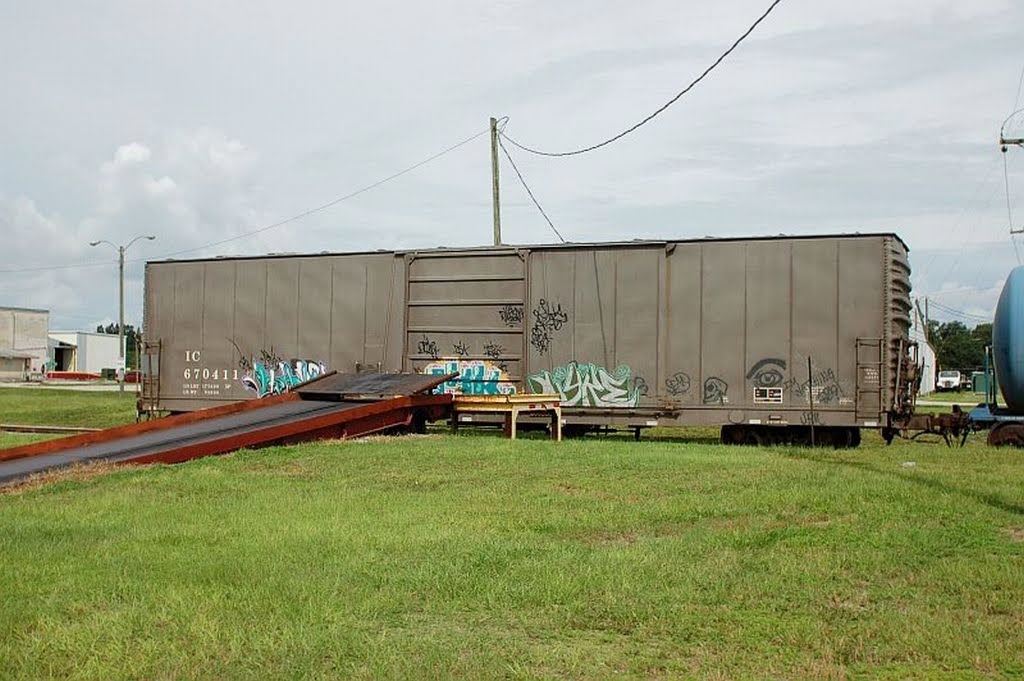 Canadian National Railways, Ex Illinois Central Railroad, Box Car No. 670411 at Bartow, FL