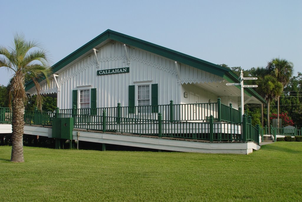 1880s Callahan railroad depot, moved here & now used as museum (7-2009)