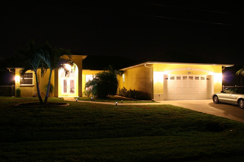 Florida Ferienhaus in Cape Coral bei Nacht