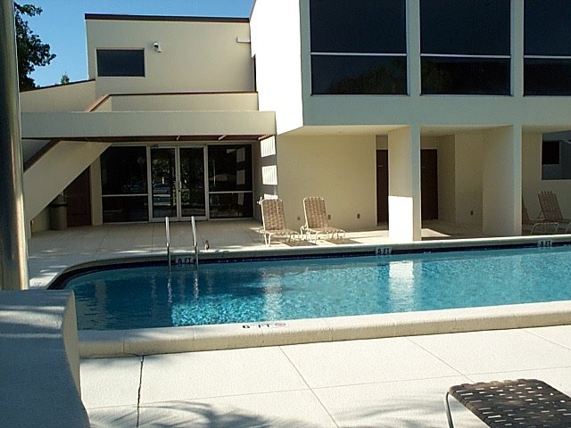 Main Pool located North side of Clubhouse at Heather Walk Condominium Miami Florida USA
