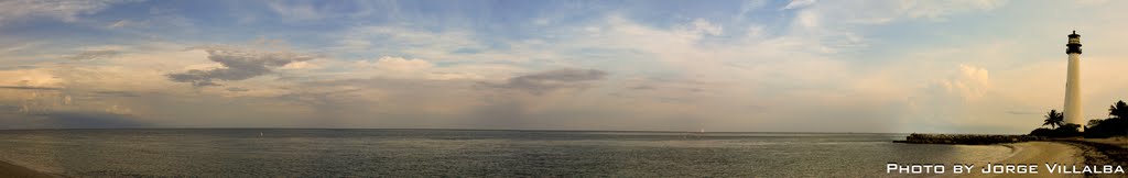 Panorama of the Bill Baggs Cape Florida State Park Key Biscayne, Florida