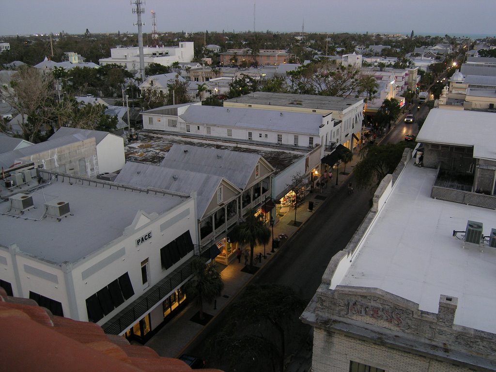 Key West - Duval Street view from La Concha (3/2006)