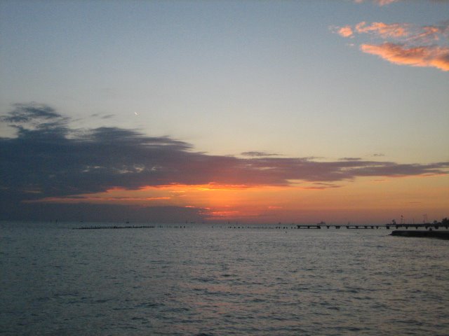 Sun set in the Key West Florida