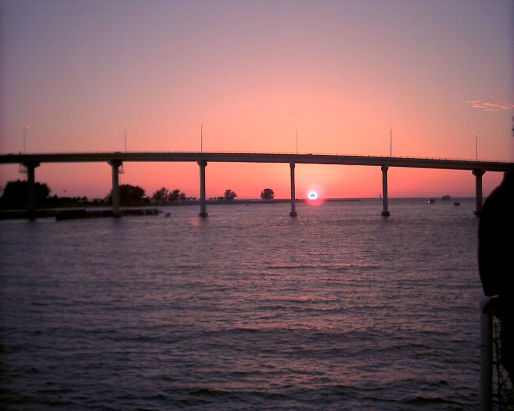 Bridge at Sunset on a sunset cruise