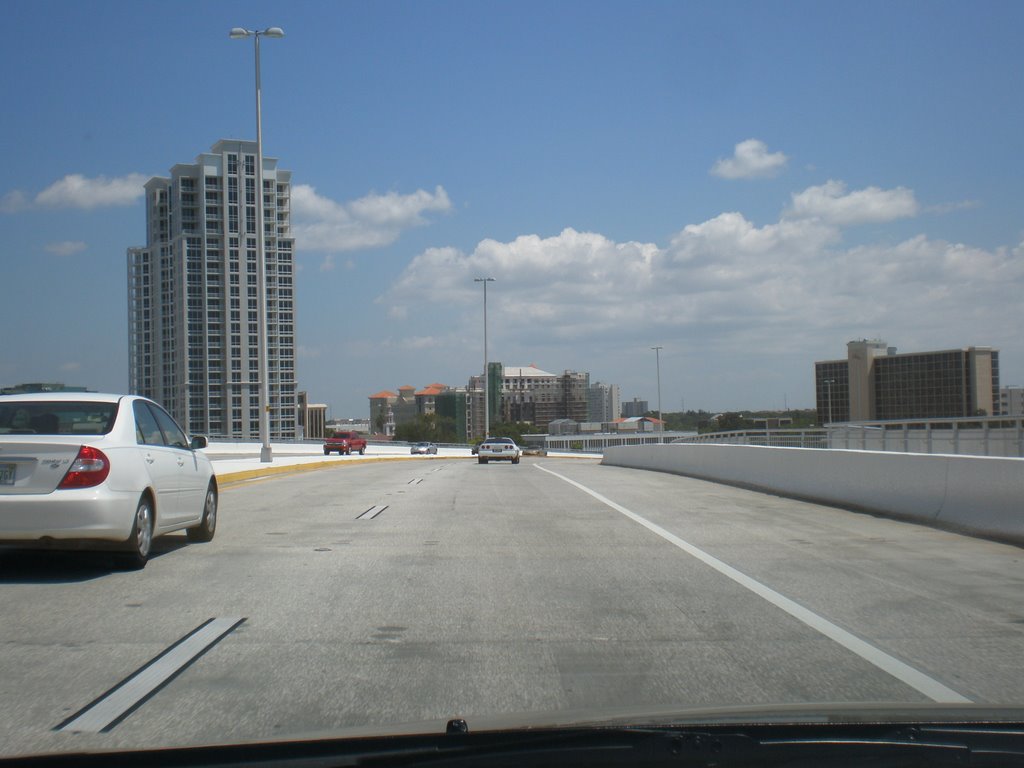 Going towards downtown Clearwater