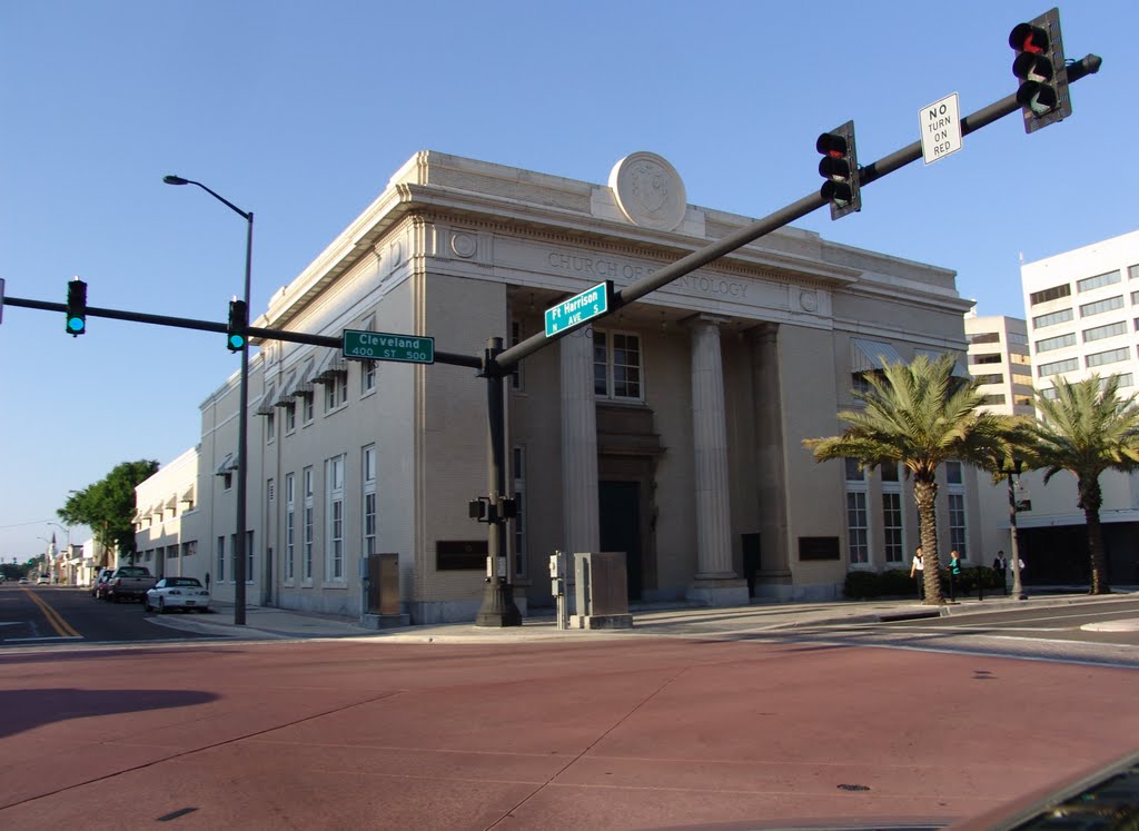 the Bank of Scientology, originally built in 1917 as the Bank of Clearwater (4-9-2011)