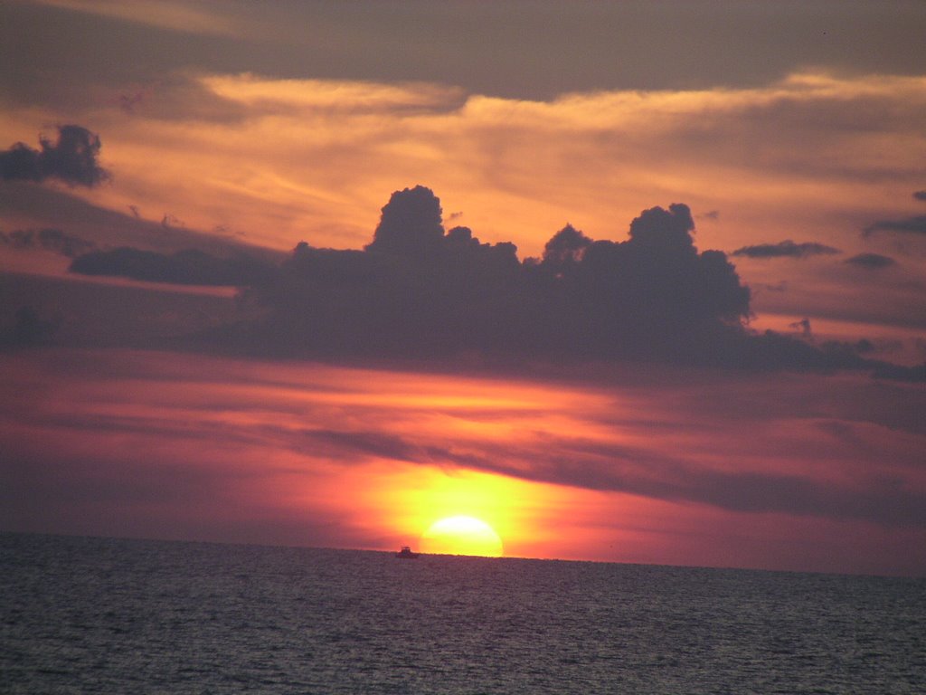 sunset, madeira beach