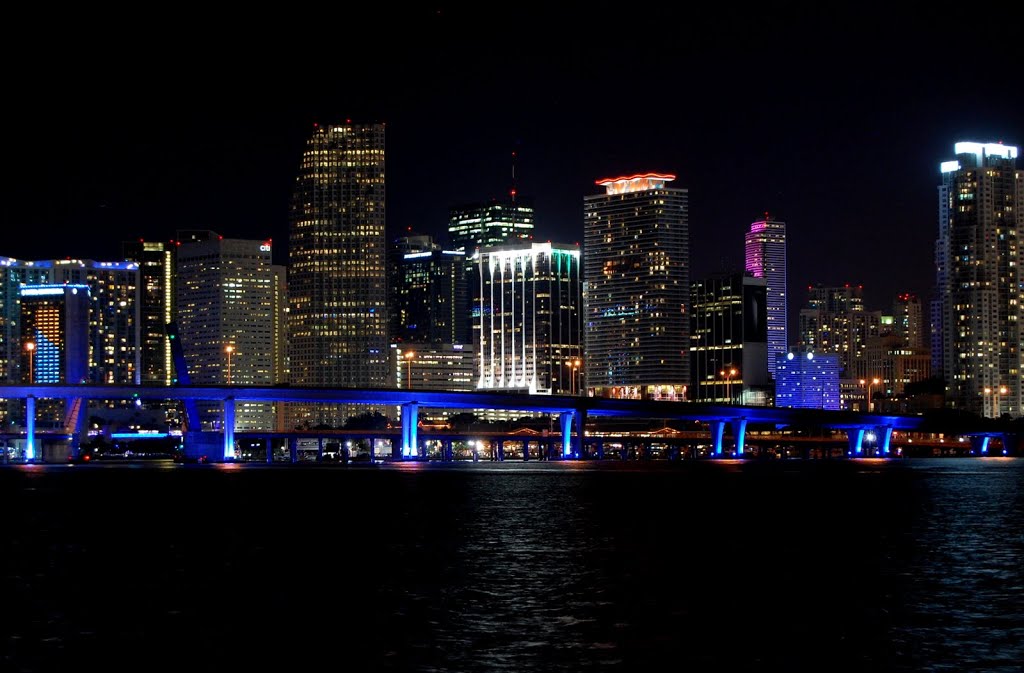 Night view of Miami