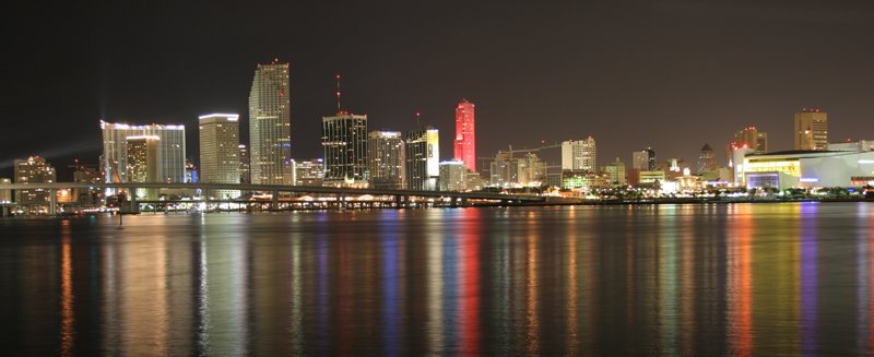 night view of Miami Downtown