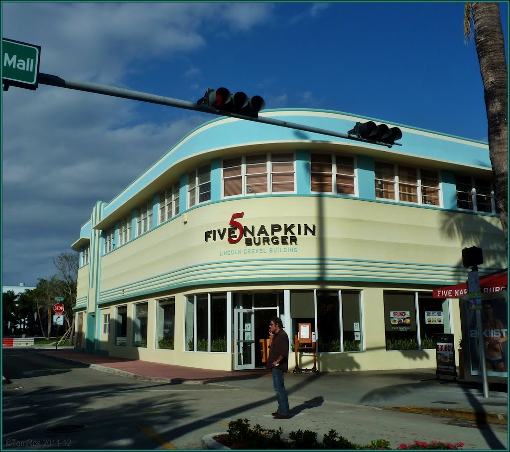 Lincoln-Drexel Building (1930s) - Five (5) Napkin Burger on Lincoln Rd. Mall