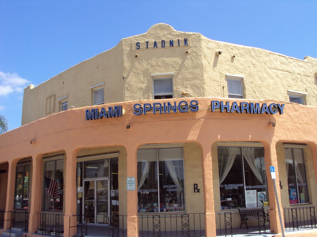 Historic Pharmacy Building in Miami Springs-New Mexicos Pueblo Revival Style Architecture