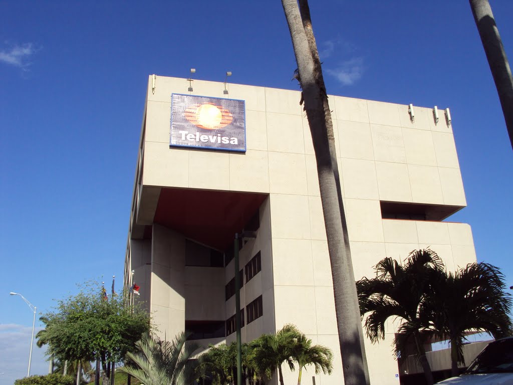 View of Televisas building in Miami