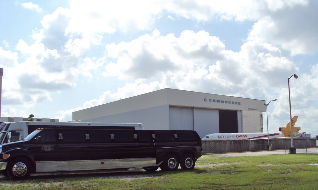 Huge Limousine Truck by the Miami International Airport