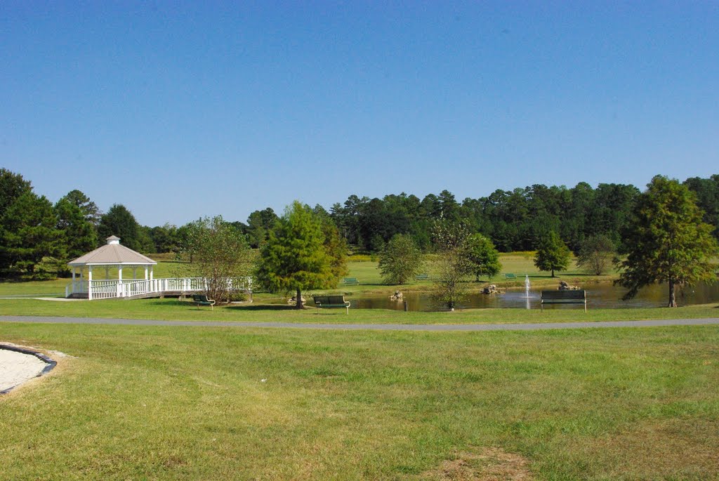 Gazebo and pond at Citizens Lodge Park