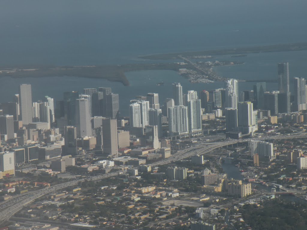 Miami From Airplane